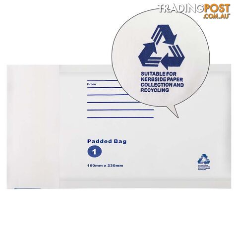 Bubble Padded Mail Envelopes 200pcs 160mm x 230mm
