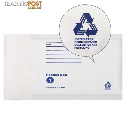 Bubble Padded Mail Envelopes 200pcs 160mm x 230mm