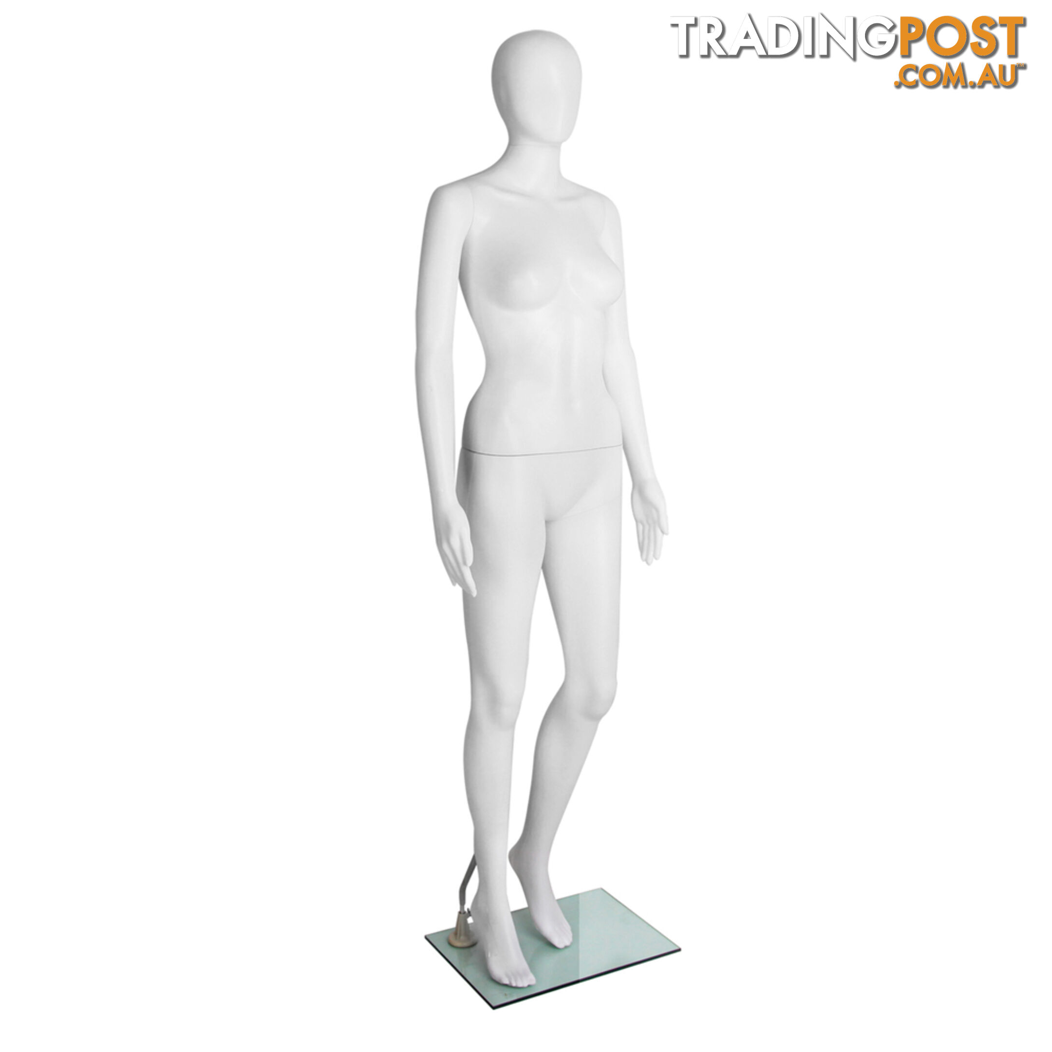 Full Body Female Mannequin Cloth Display Tailor Dressmaker Egg Head White 175cm