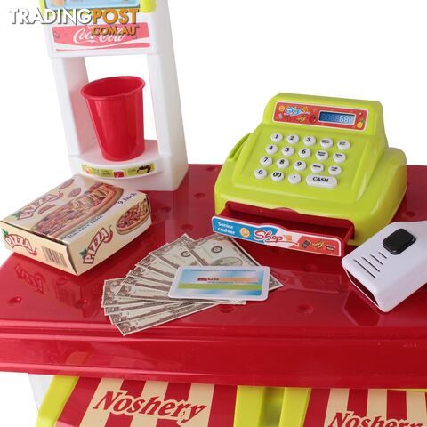 Kitchen Supermarket Pretend Play Set Red White - photo 4 of 7