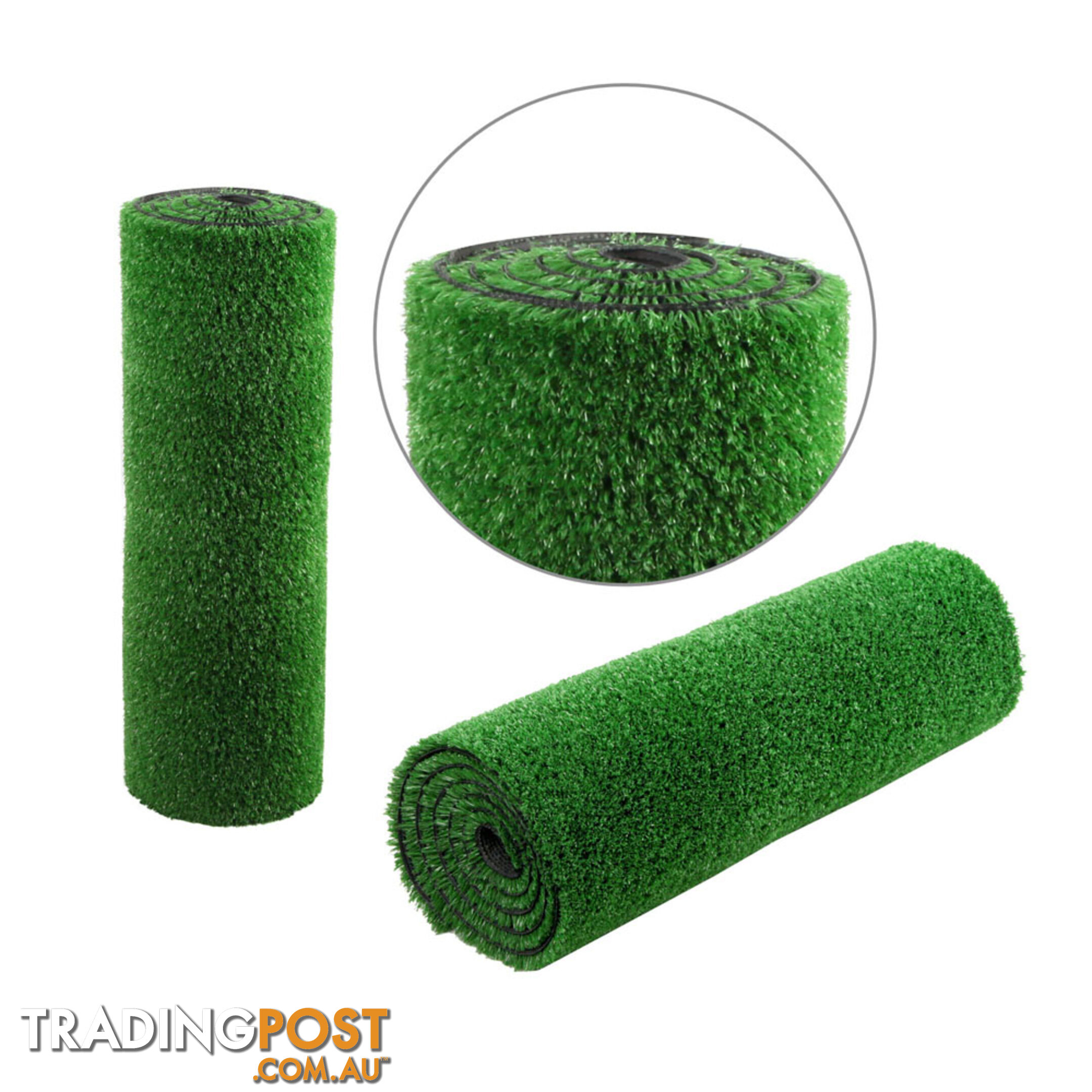 Artificial Grass 10 SQM Polypropylene Lawn Flooring 15mm Olive