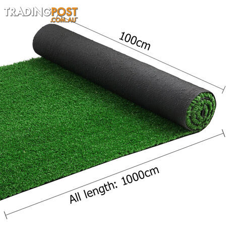 Artificial Grass 10 SQM Polypropylene Lawn Flooring 15mm Olive