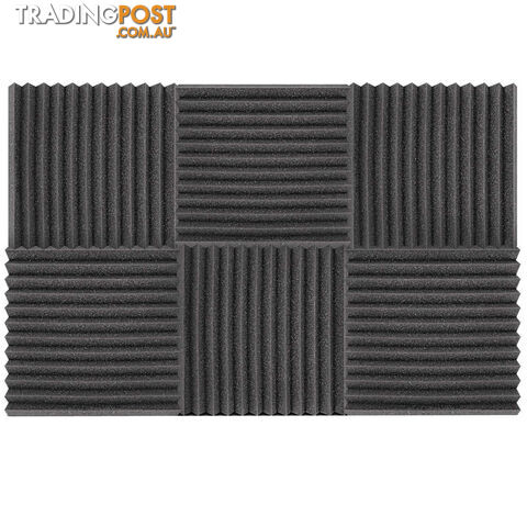 Set of 20 Studio Wedge Acoustic Foam Charcoal 30 x 30cm