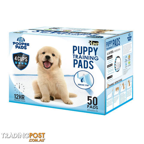 100 Puppy Pet Dog Toilet Training Pads Blue