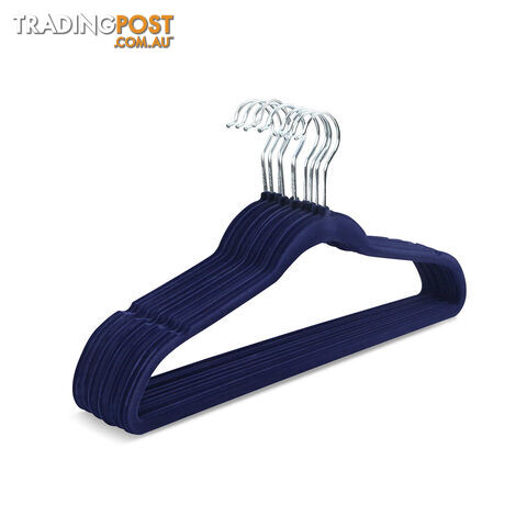 Set of 200 Slim Navy Velvet Hangers