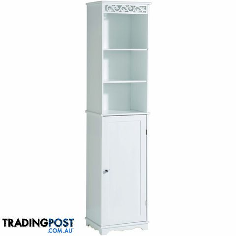 Lure Tall Cupboard in WHITE