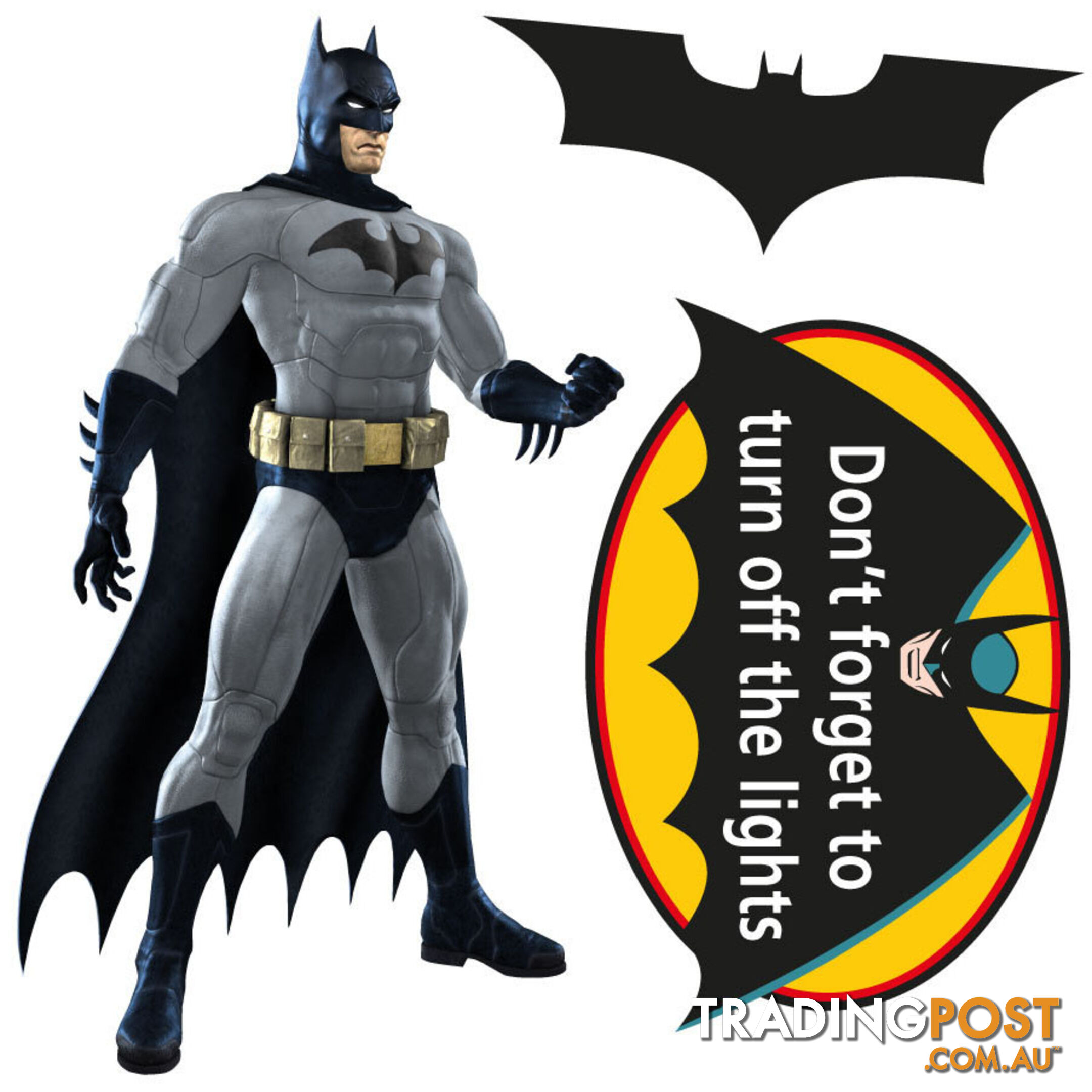 Batman Light Switch Sticker - Totally Movable and Reusable