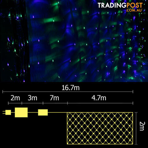 400 LED Christmas Net Lights Multi Colour - photo 2 of 7