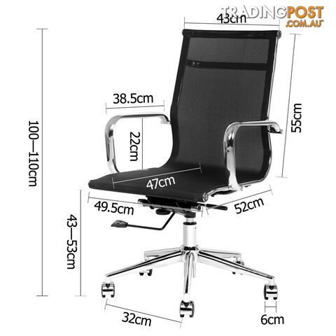 Executive Mesh Office Computer Chair Black