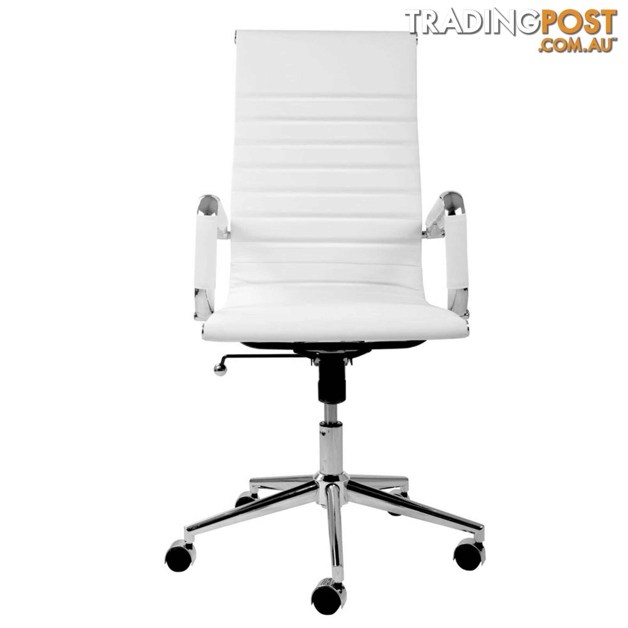 Eames Replica PU Leather High Back Executive Computer Office Chair White