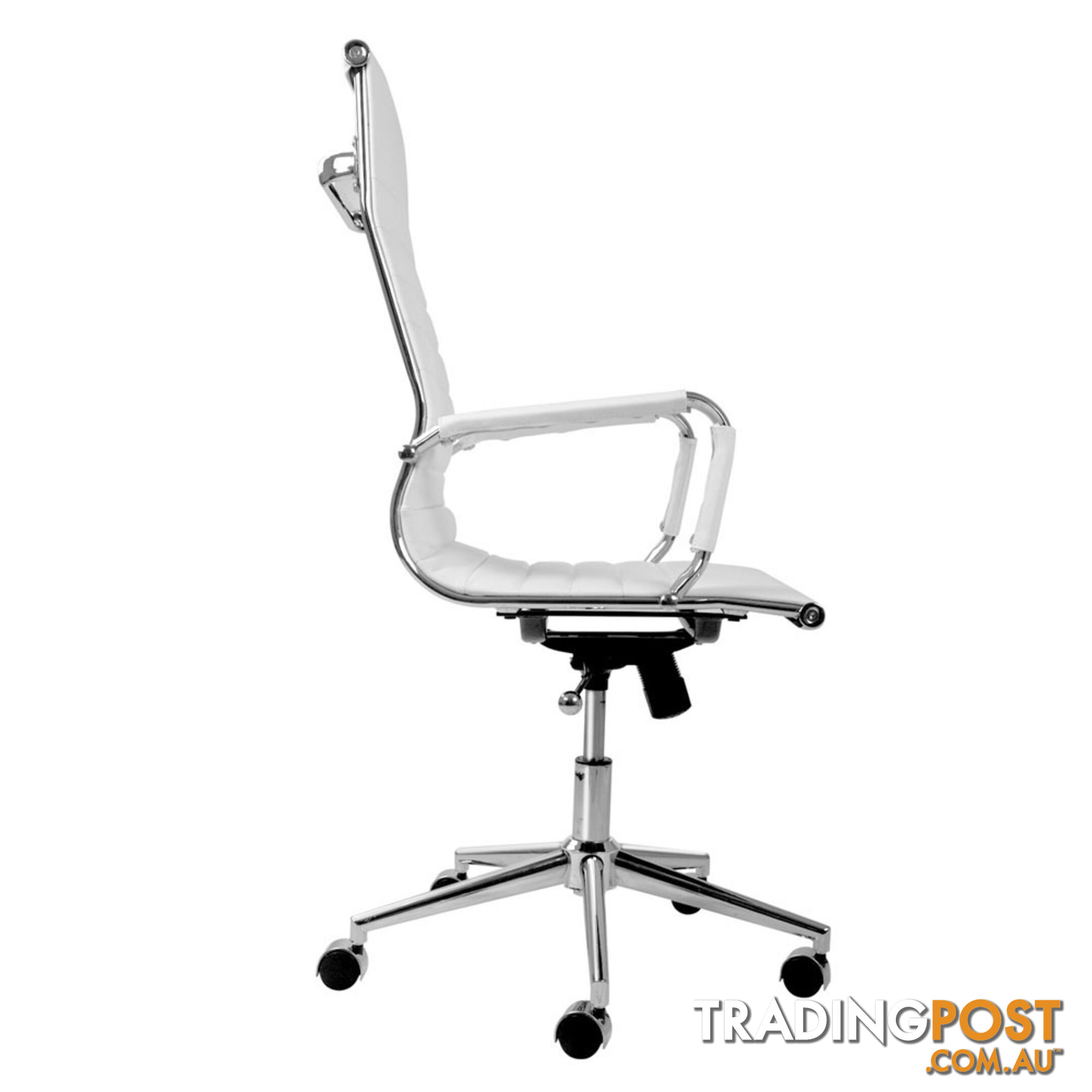 Eames Replica PU Leather High Back Executive Computer Office Chair White