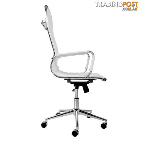 Eames Replica PU Leather High Back Executive Computer Office Chair White