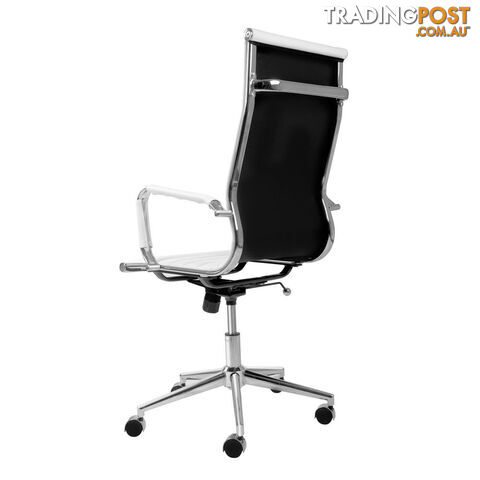 Eames Replica PU Leather High Back Executive Computer Office Chair White