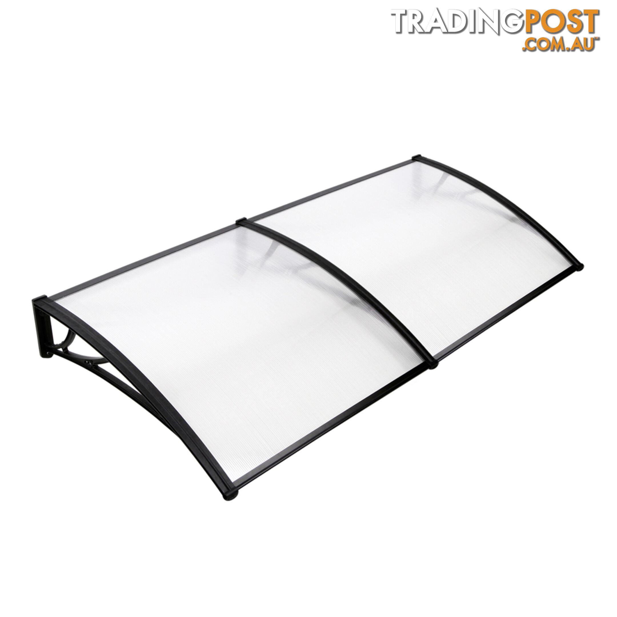 DIY Window Door Awning Cover Transparent 100 x 200cm