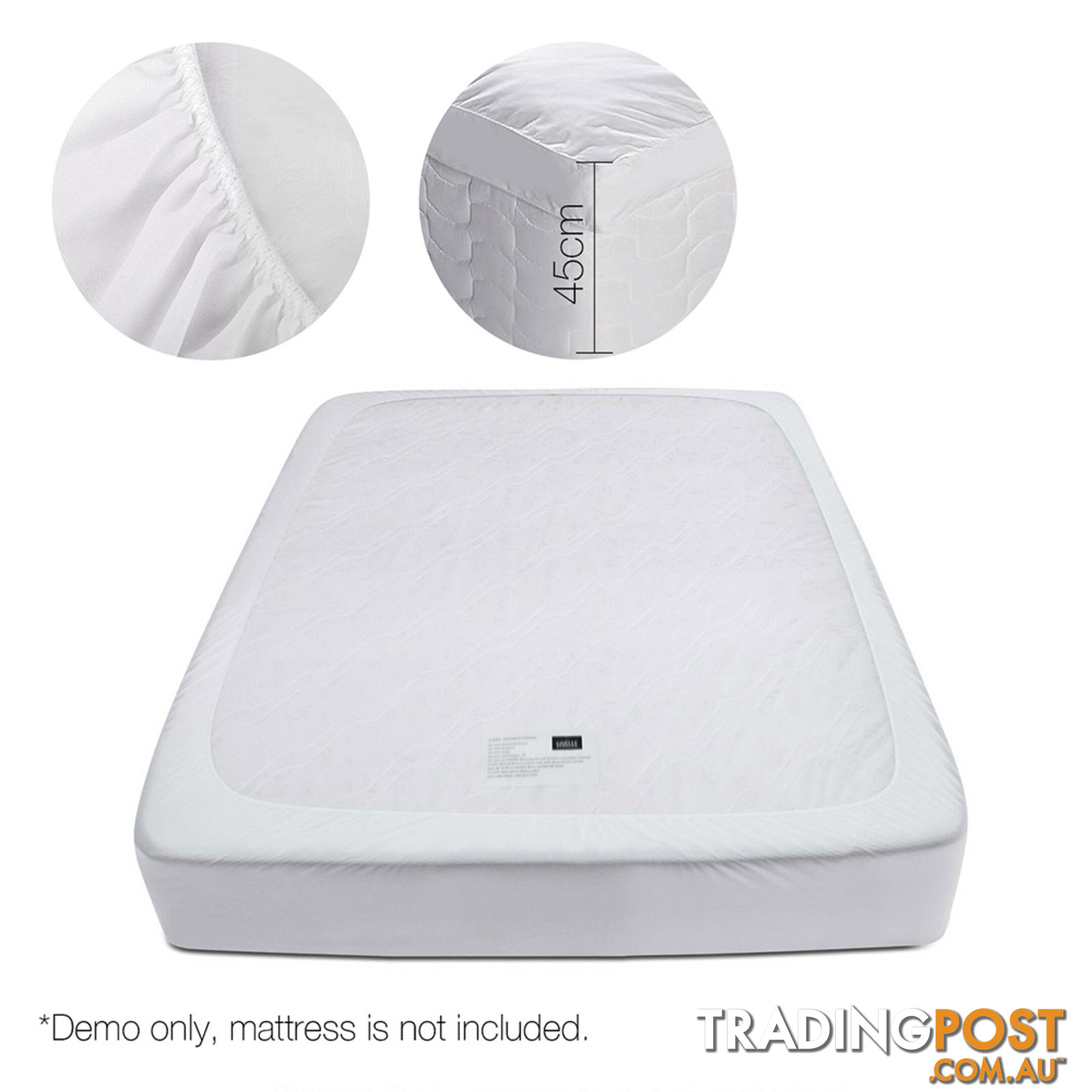 Duck Feather & Down Pillowtop Matress Topper - King