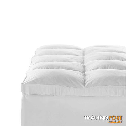 Duck Feather & Down Pillowtop Matress Topper - King