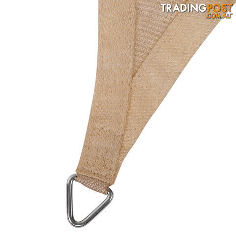 Heavy Duty 185GSM Shade Sail Canopy 6 x 8 M Sand - photo 3 of 5