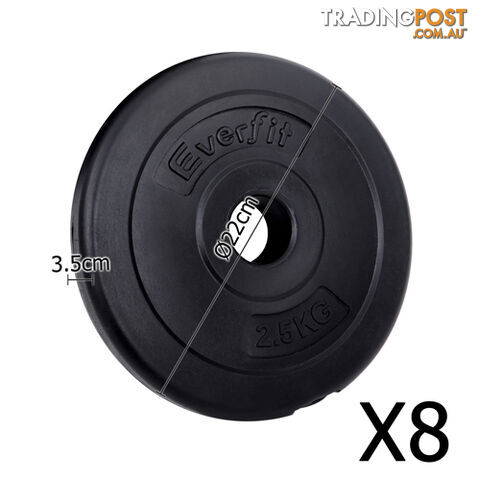 25kg Fitness Gym Exercise Dumbbell Set