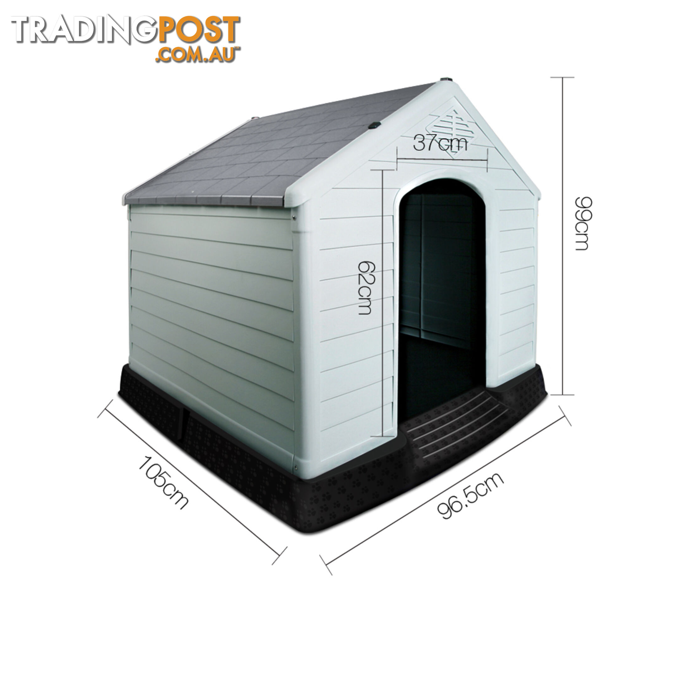 Grey Dog Kennel  _ 99CM