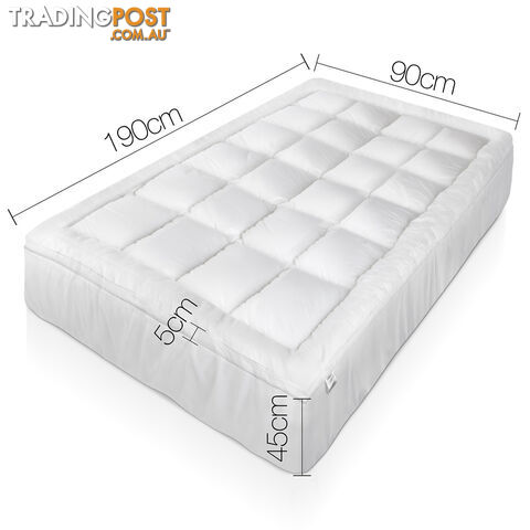 Duck Feather & Down Pillowtop Matress Topper - Single