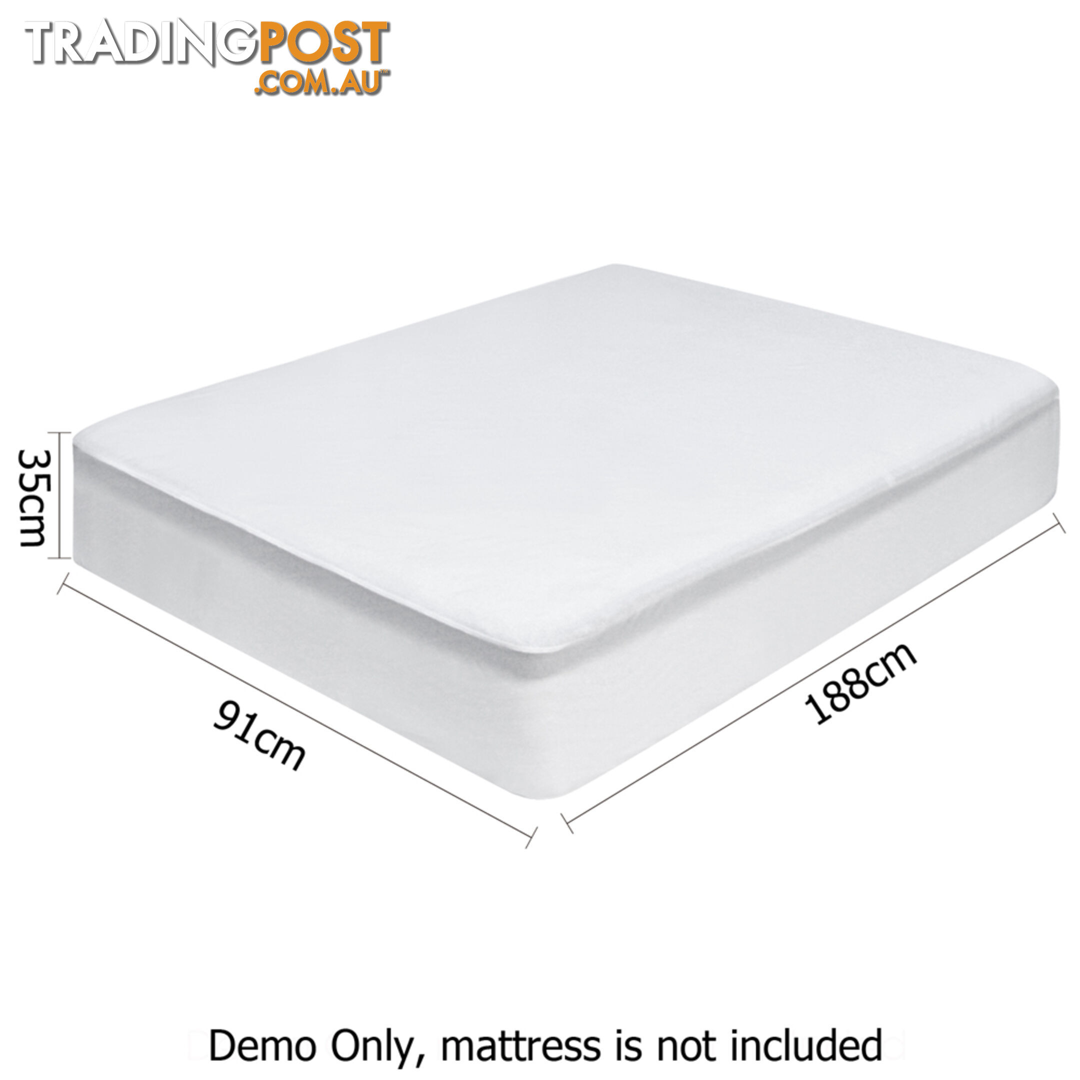 Waterproof Bamboo Mattress Protector - Single