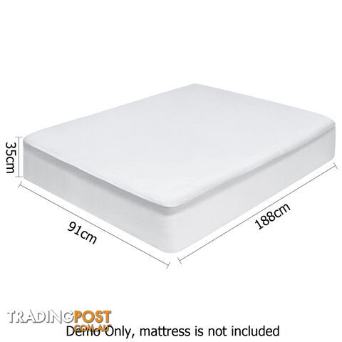 Waterproof Bamboo Mattress Protector - Single