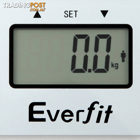 Electronic Digital Body Fat & Hydration Bathroom Glass Scale White