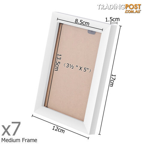 26 pcs Photo Frames Set Wall White