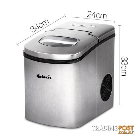 Stainless Steel Ice Cube Maker 1.7L