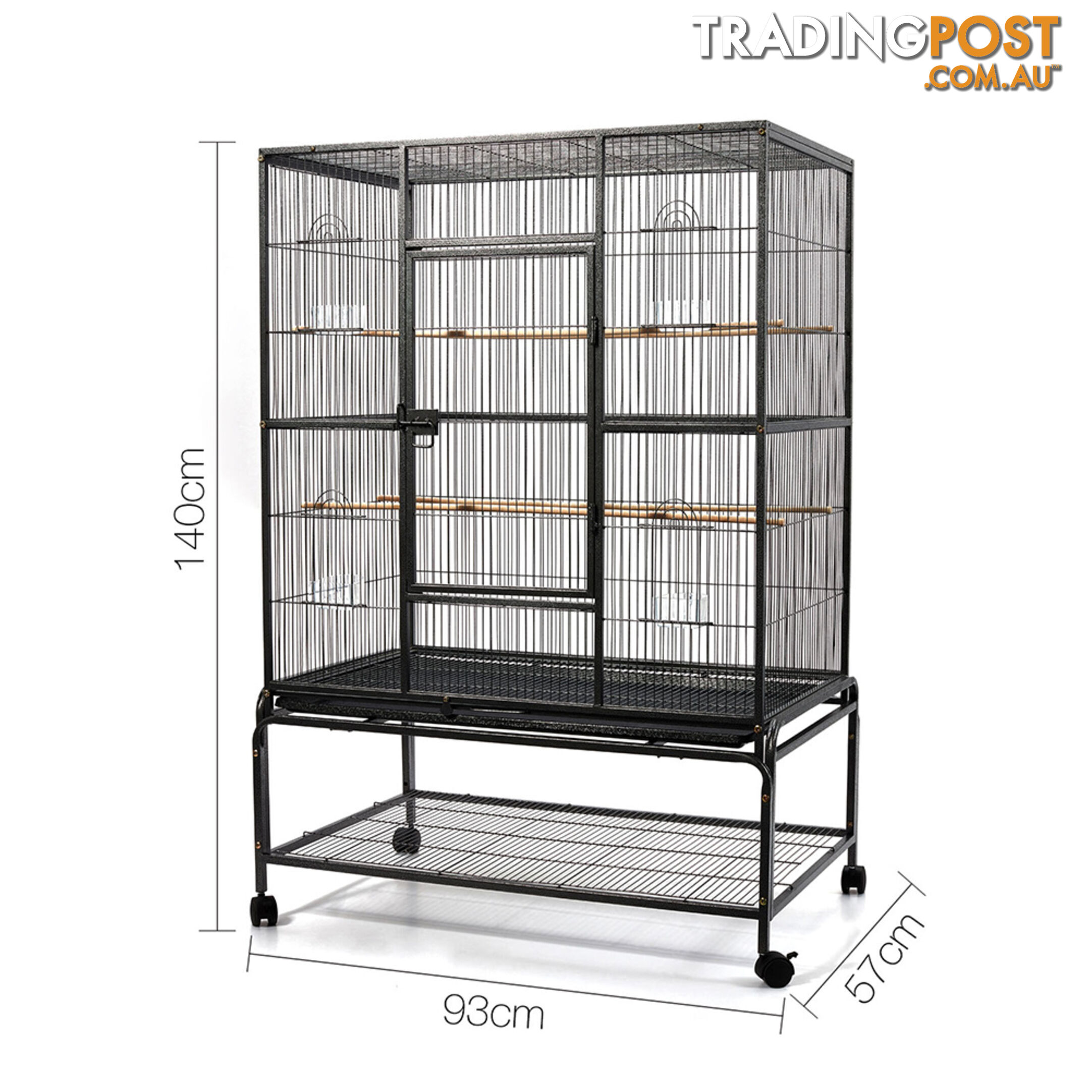 Pet Bird Cage Black Large - 140CM