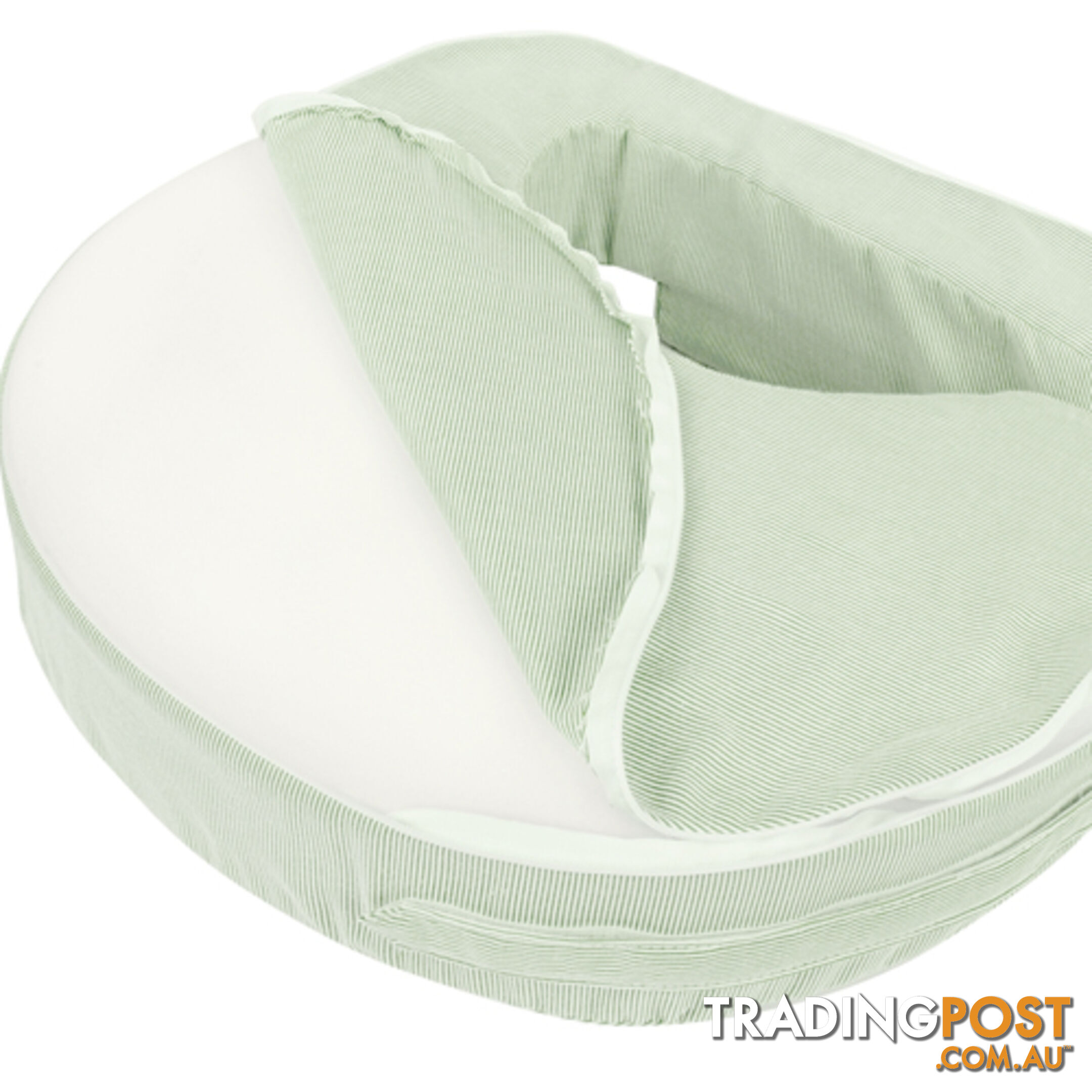 Baby Breast Feeding Support Memory Foam Pillow w/ Zip Cover Green