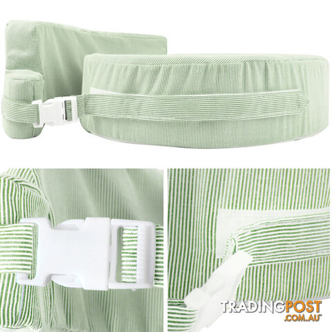 Baby Breast Feeding Support Memory Foam Pillow w/ Zip Cover Green