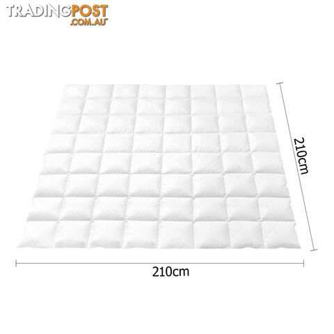 Duck Feather Down Quilt Queen White - photo 2 of 9