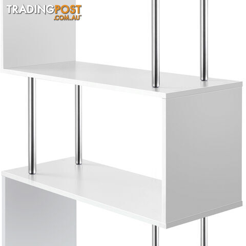 5 Tier Display/Book/Storage Shelf Unit White