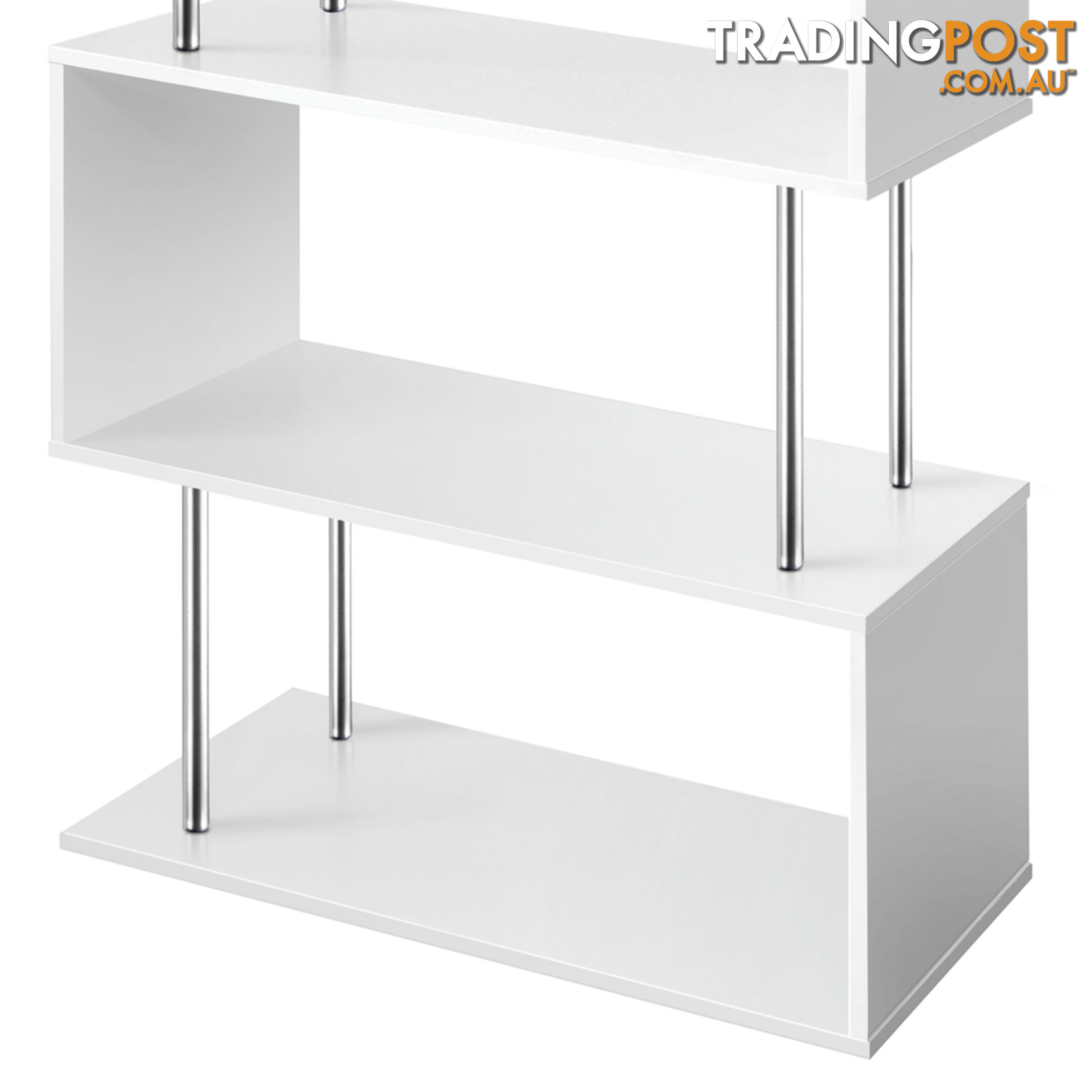 5 Tier Display/Book/Storage Shelf Unit White