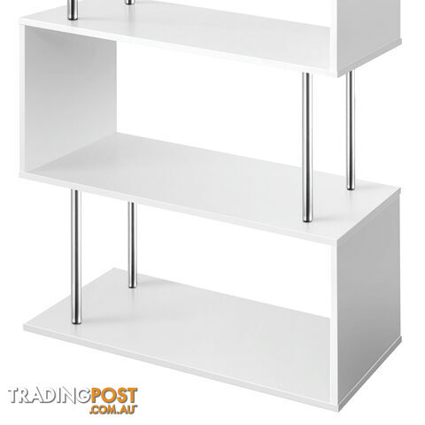 5 Tier Display/Book/Storage Shelf Unit White