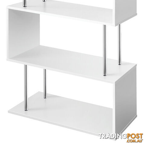 5 Tier Display/Book/Storage Shelf Unit White