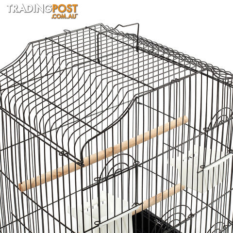 Pet Bird Cage Black Medium - 68CM