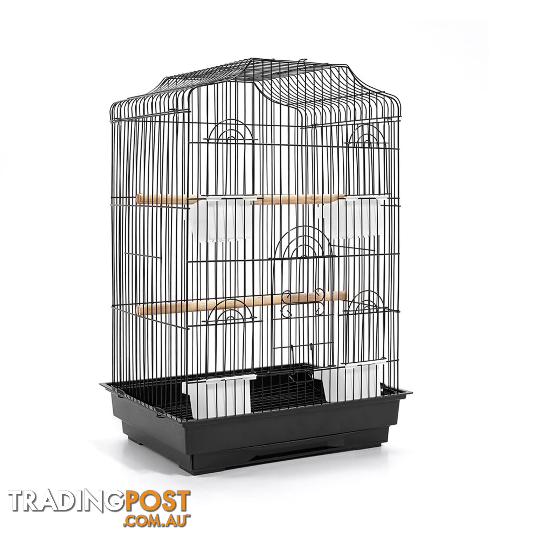 Pet Bird Cage Black Medium - 68CM