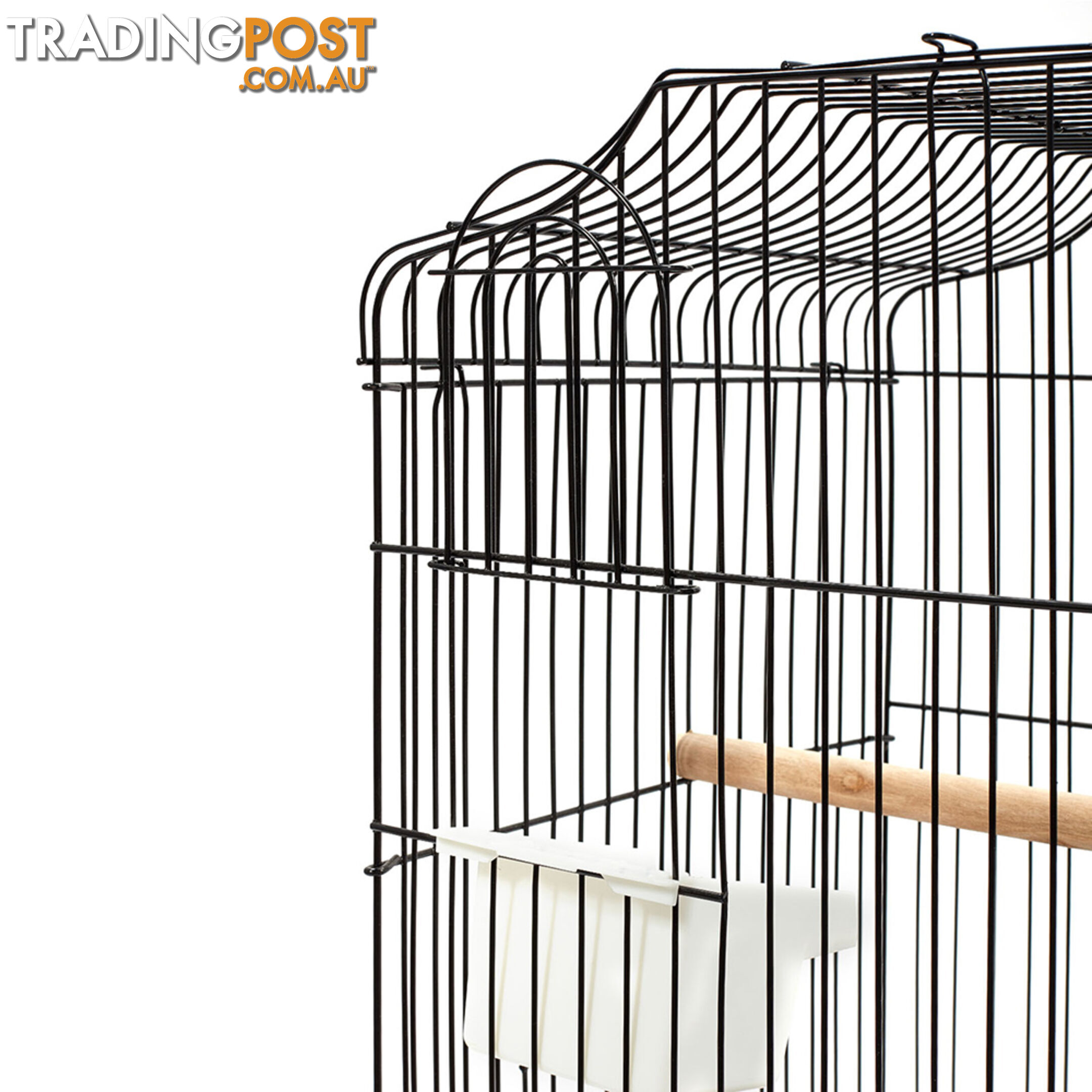 Pet Bird Cage Black Medium - 68CM