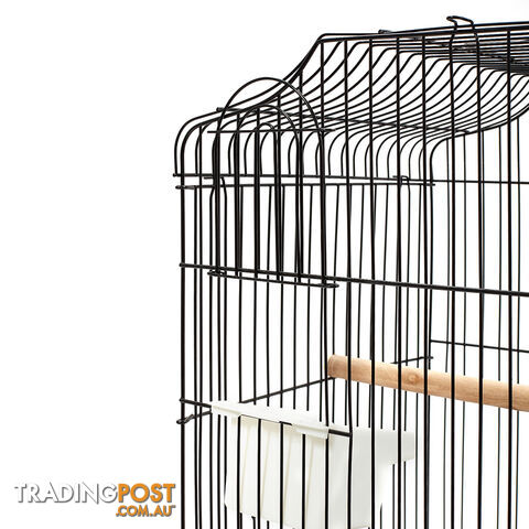 Pet Bird Cage Black Medium - 68CM