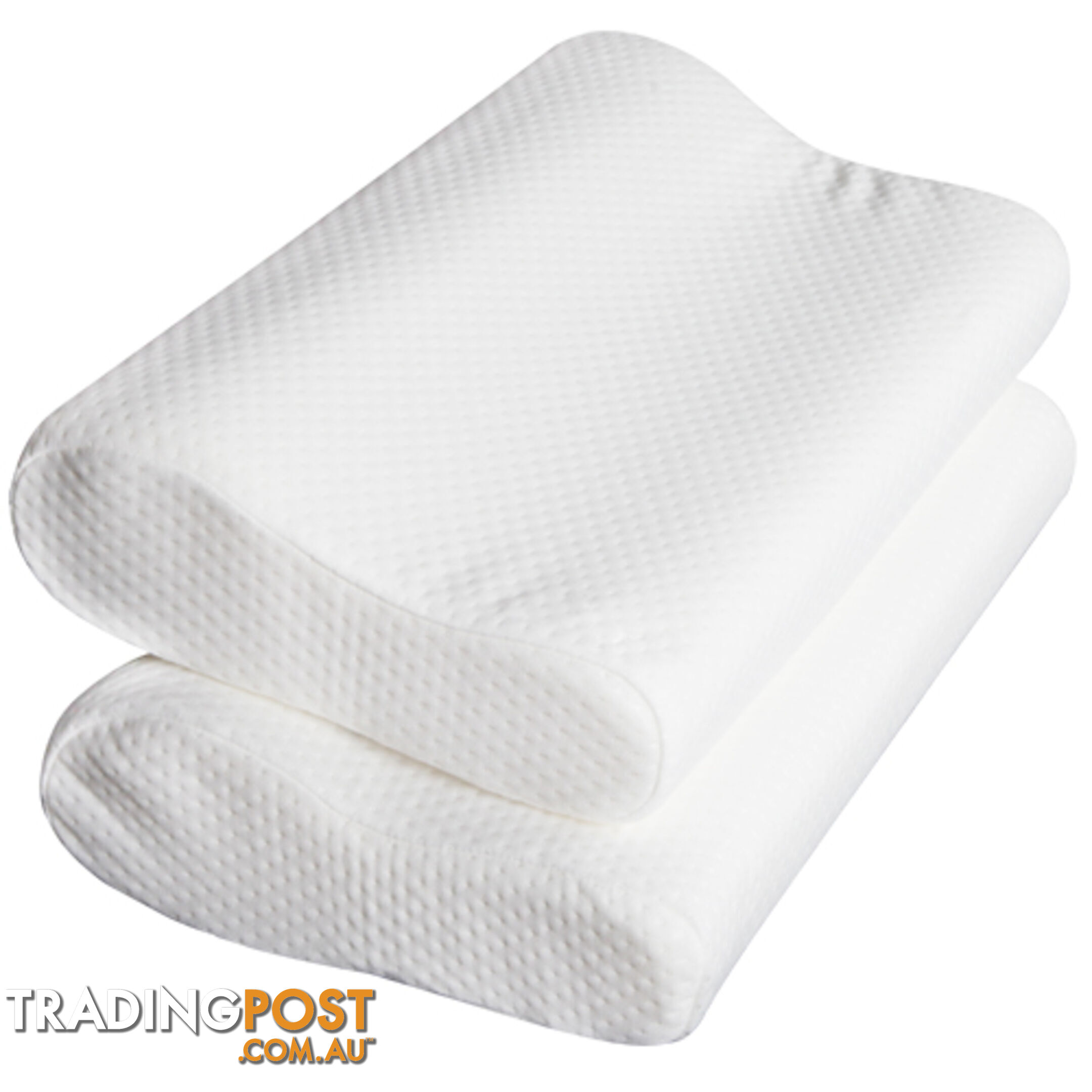 Set of 2 Visco Elastic Memory Foam Contour Pillows