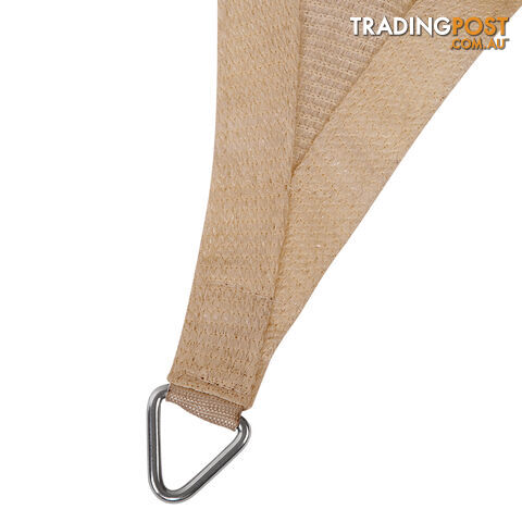 Heavy Duty Rectangle Shade Sail Canopy 4 x 6m Sand Beige - photo 3 of 5