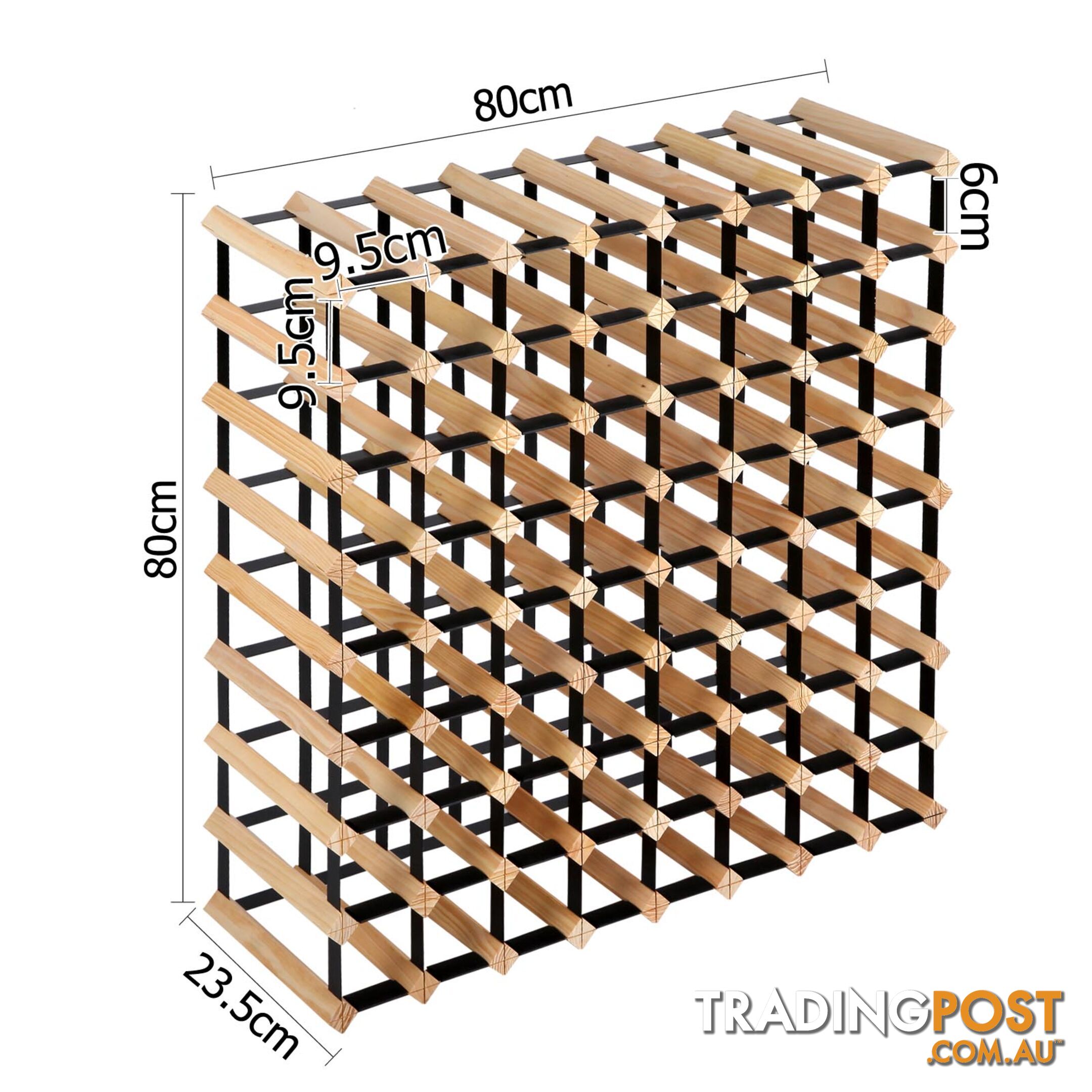 Timber Wine Rack 72 Bottles