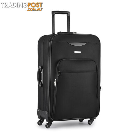 Soft Case Travel Luggage with TSA Lock Black