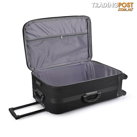 Soft Case Travel Luggage with TSA Lock Black