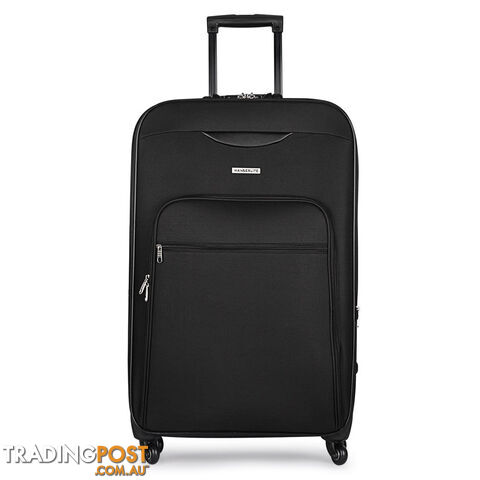 Soft Case Travel Luggage with TSA Lock Black