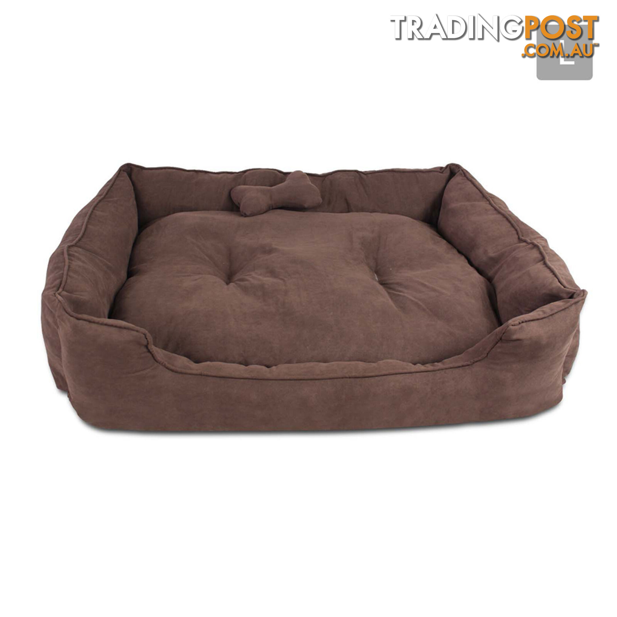 Faux Suede Washable Dog Bed - Large