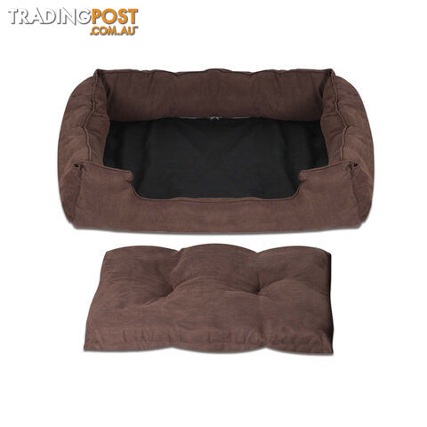 Faux Suede Washable Dog Bed - Large