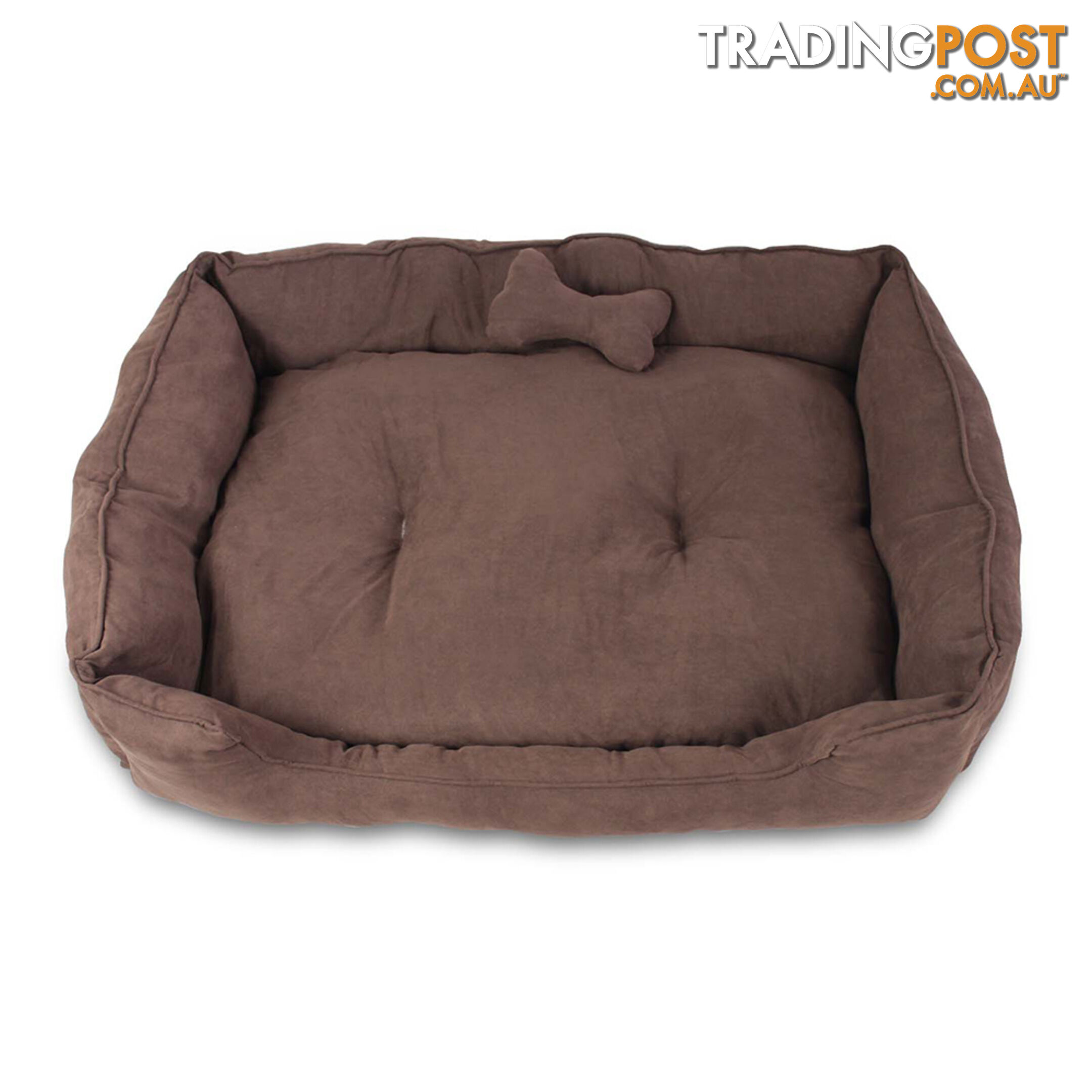 Faux Suede Washable Dog Bed - Large